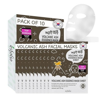 Esfolio Pure Skin Volcanic Ash Porenreinigende Sheet-Maske   10 Stück
