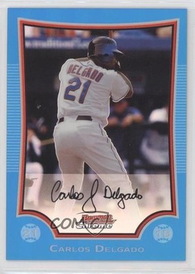 2009 Bowman Chrome Blue Refractor 149/150 Carlos Delgado #136 06bg