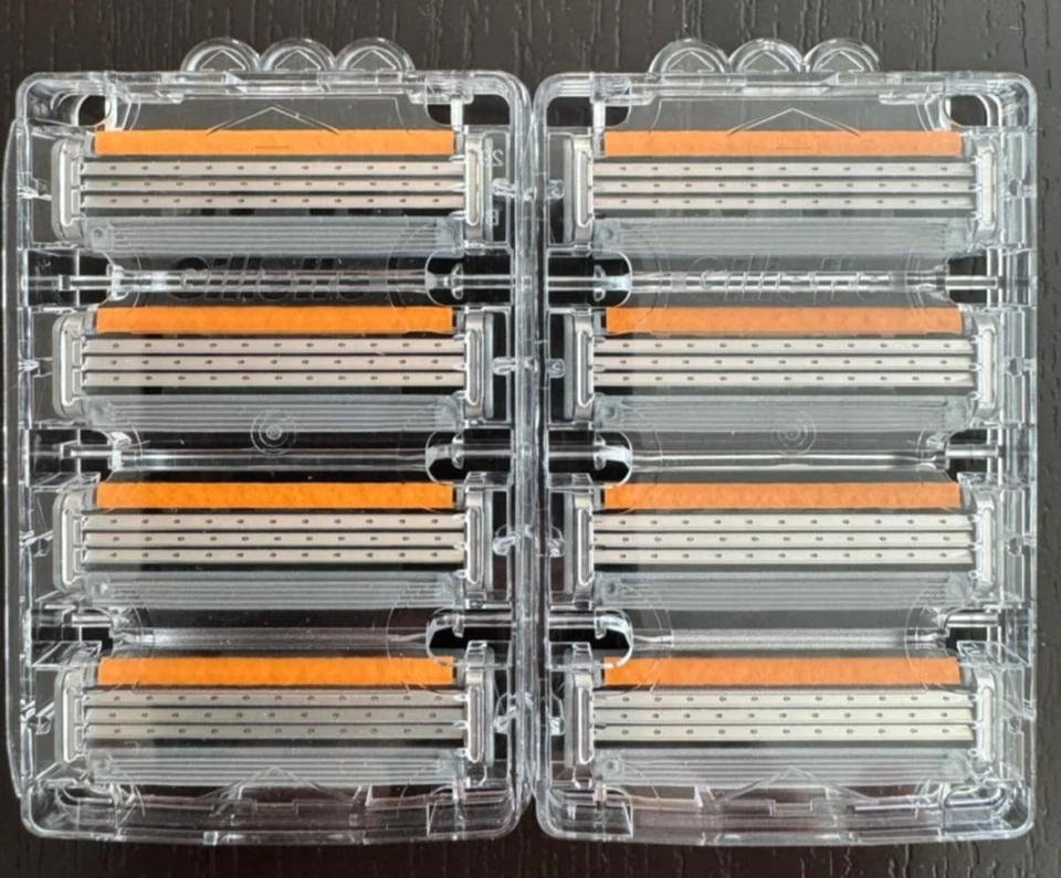 24 GILLETTE SENSOR 3 RAZOR BLADES REFILL CARTRIDGES - 3 PACKS TOTAL (8 ea) NEW! - Image 4 of 4