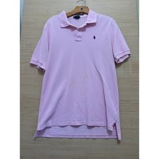 Kids Polo Ralph Lauren Pink Short Sleeve Polo Shirt Size XL 18-20