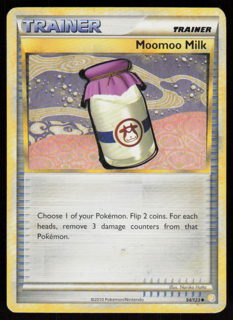 Moomoo Milk 94/123 Uncommon HeartGold & SoulSilver Pokemon LP