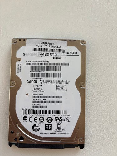 ST500LM000 1EJ162-505 Serial: W76 WU 2015