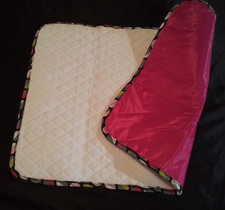 Vera Bradley Baby Changing Pad Terry Cloth Lined Water Resistant Backing Pink