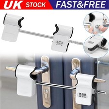 3 Digits Patio Door Dead Lock High-Security Lock for French Doors EASY FIT UK