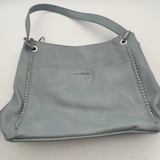 Max Studio Slate Blue silver tone Studded Fau...