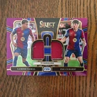 Lamine Yamal & Cubarsi 24-25 Panini Select FIFA Dual Swatches Relic Purple /49