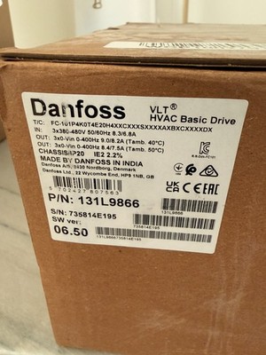 Danfoss VLT HVAC Basic Drive FC-101 4kW 5HP VFD 380-480V 131L9866 NEW OPEN BOX