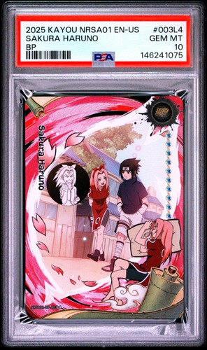 2025 KAYOU NARUTO SMRITI COLLECTIBLE CARD NRSA01 SAKURA HARUNO PSA 10