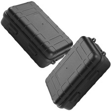 2 Pcs Shockproof Pressure Proof Survival Storage Box Solid Outdoor Cases