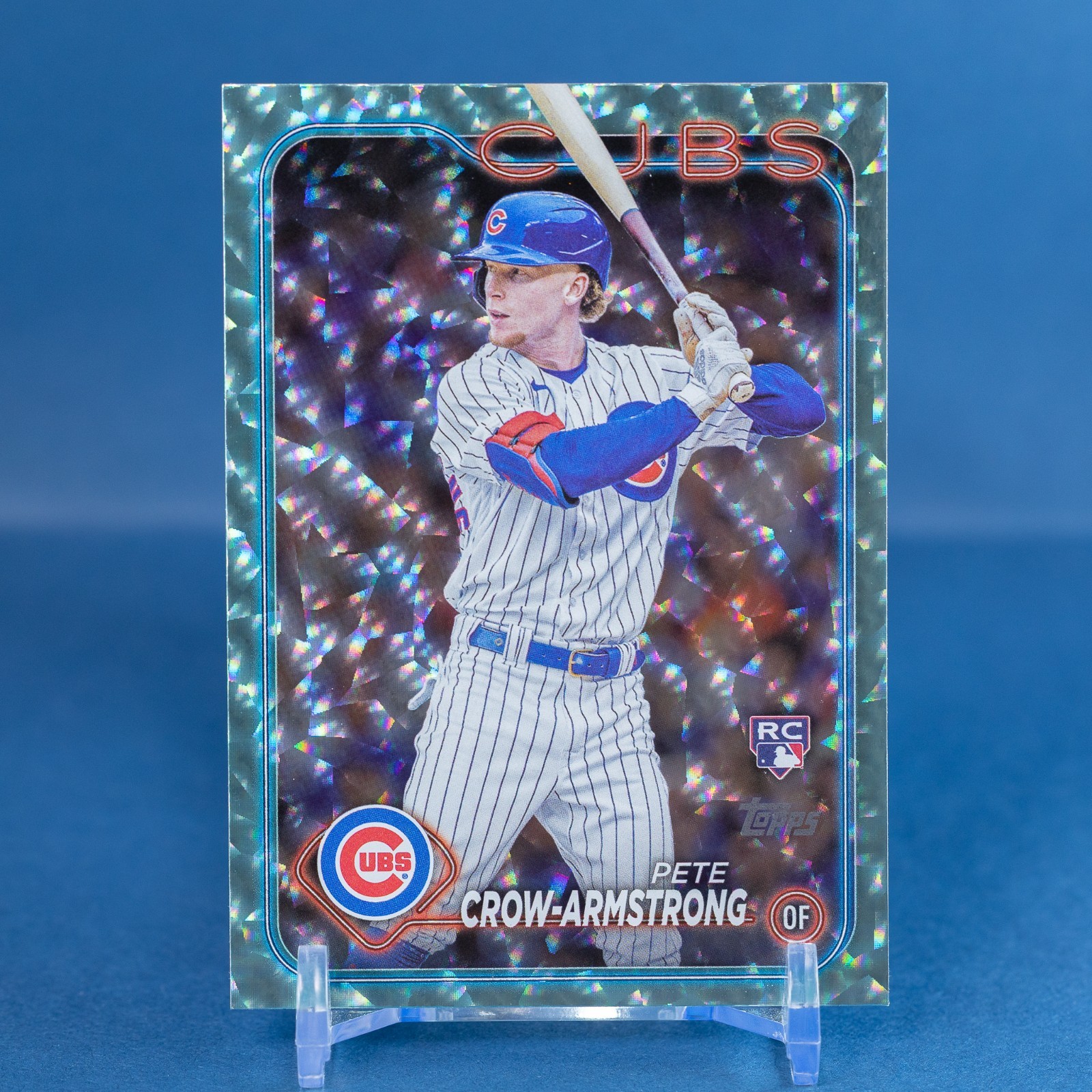 2024 Topps #407 Pete Crow-Armstrong Aqua Crackle Foil 224/399