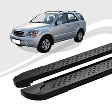Trittbretter passend für Kia Sorento ab Baujahr 08/2002-11/2009 SOMA Schwarz mIt