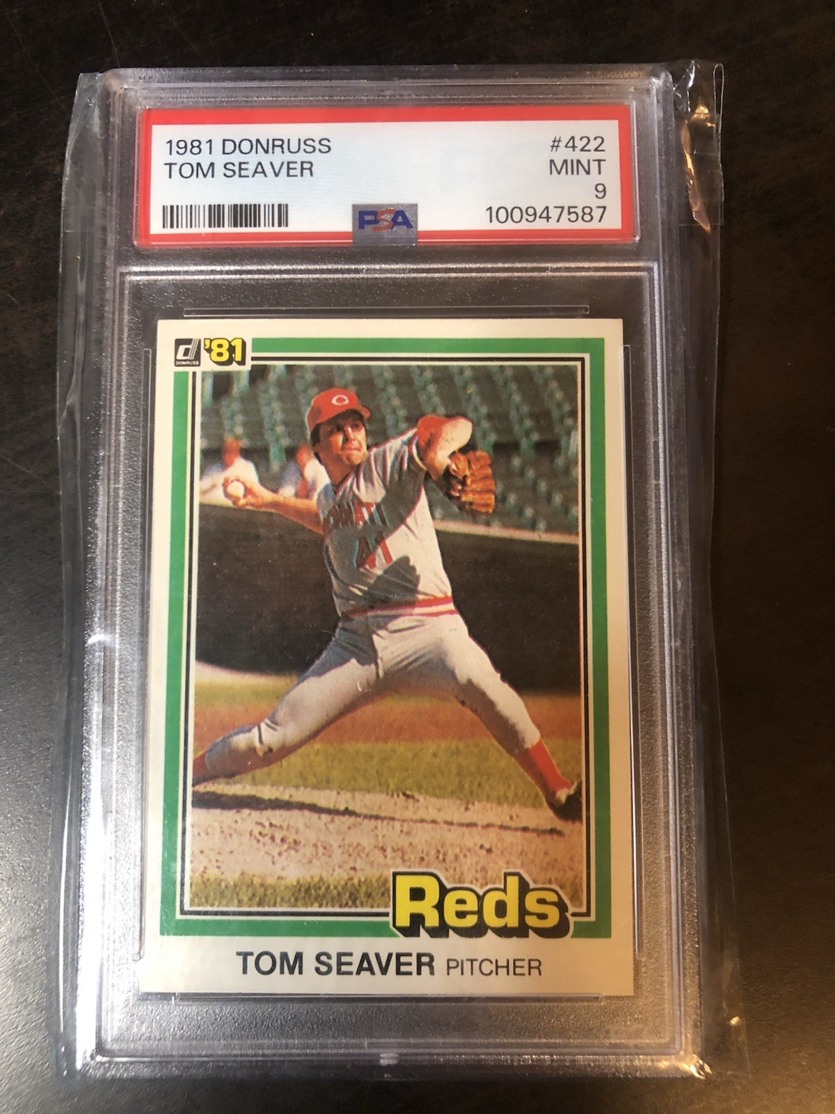 1981 DONRUSS #425 TOM SEAVER HOF PSA 9 MINT REDS