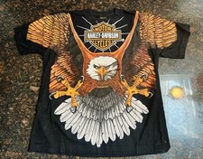 Vintage 1996 Harley Davidson Bald Eagle - Bar  Shield - T-Shirt - Size XL