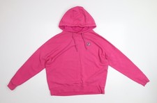 Womens UK M Regular FILA Pink Pullover Hoodie