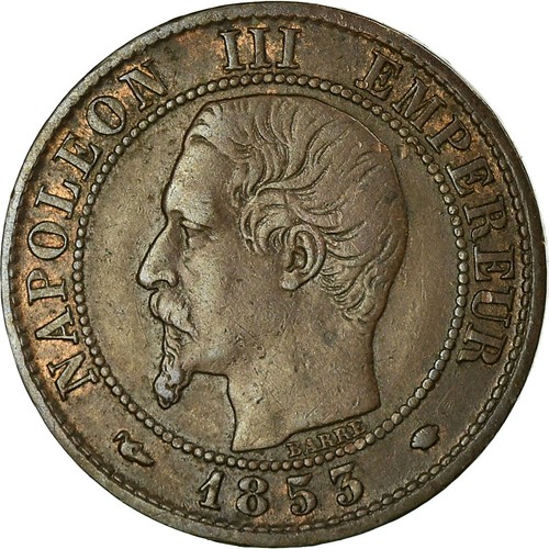[#458366] Munten, Frankrijk, Napoleon III, Centime, 1853, Marseille, FR+ - Afbeelding 1 van 2