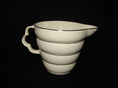 Vintage Leigh Potters The Aristocrat Comstock Platinum Creamer