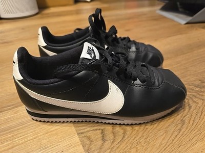 Size 8 - Nike Classic Cortez Leather Black White W