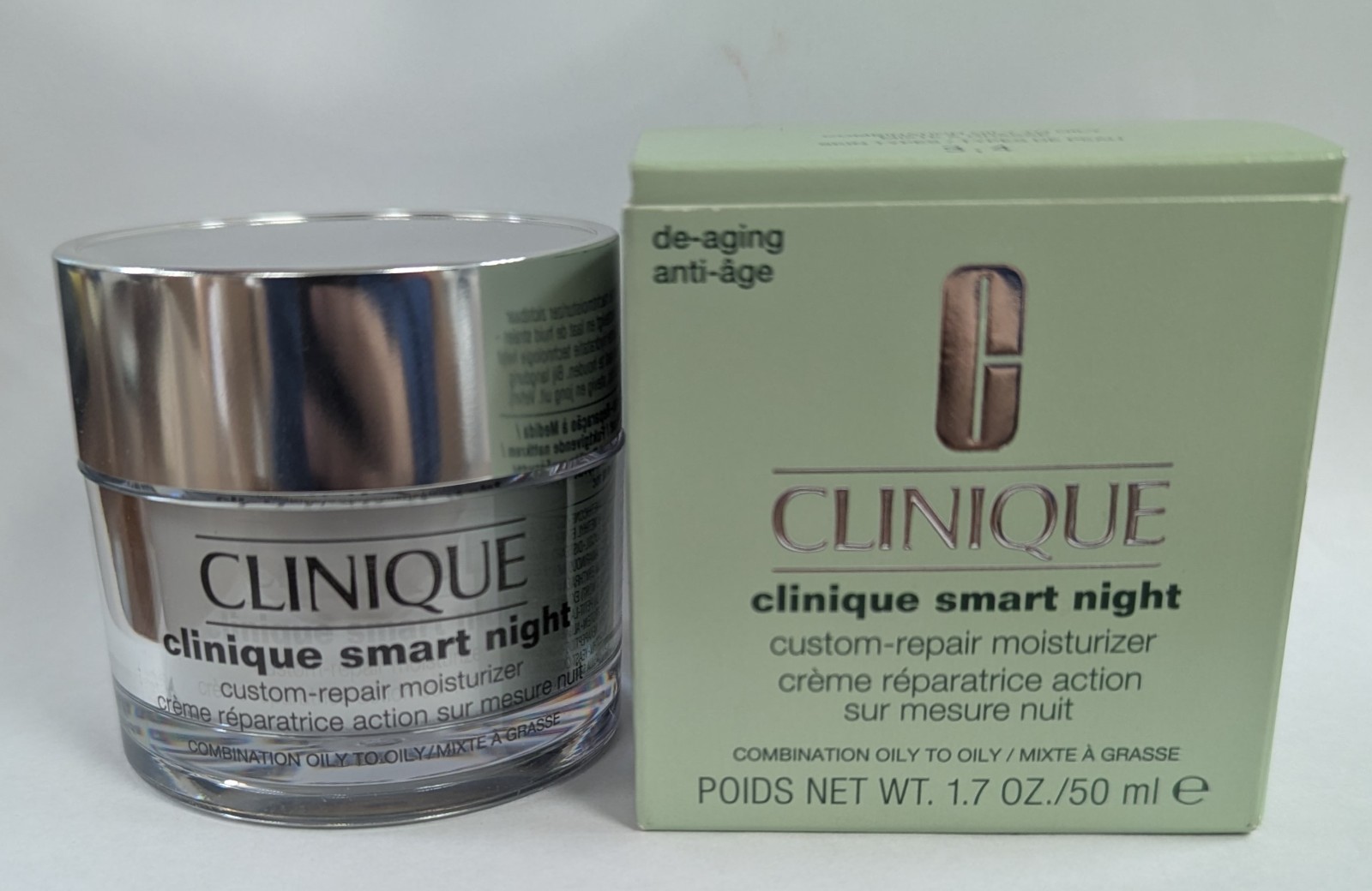 CLINIQUE SMARTNIGHT CUSTOM-REPAIR MOISTURIZER 3,4 COMBINATIO