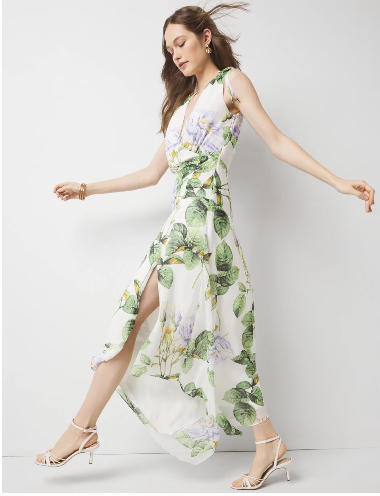 Women's Ruched Midi Dress in Ivory size 12 | White House Black Market, Summer Dresses, Wedding Guest Dresses, Vacation Dresses