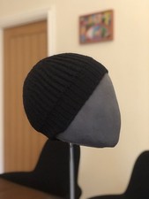 BALENCIAGA BLACK KNITTED BEANIE HAT Yohji Yamamoto Margiela Comme des Garcons