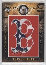 2010 Topps Jumbo Packs Manufactured Hat Logo Relic 73/99 Tris Speaker HOF 0l2