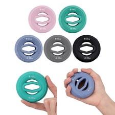 Silicone Hand Grip Strengthener Finger Exerciser Forearm Rings Squeezer Grippers