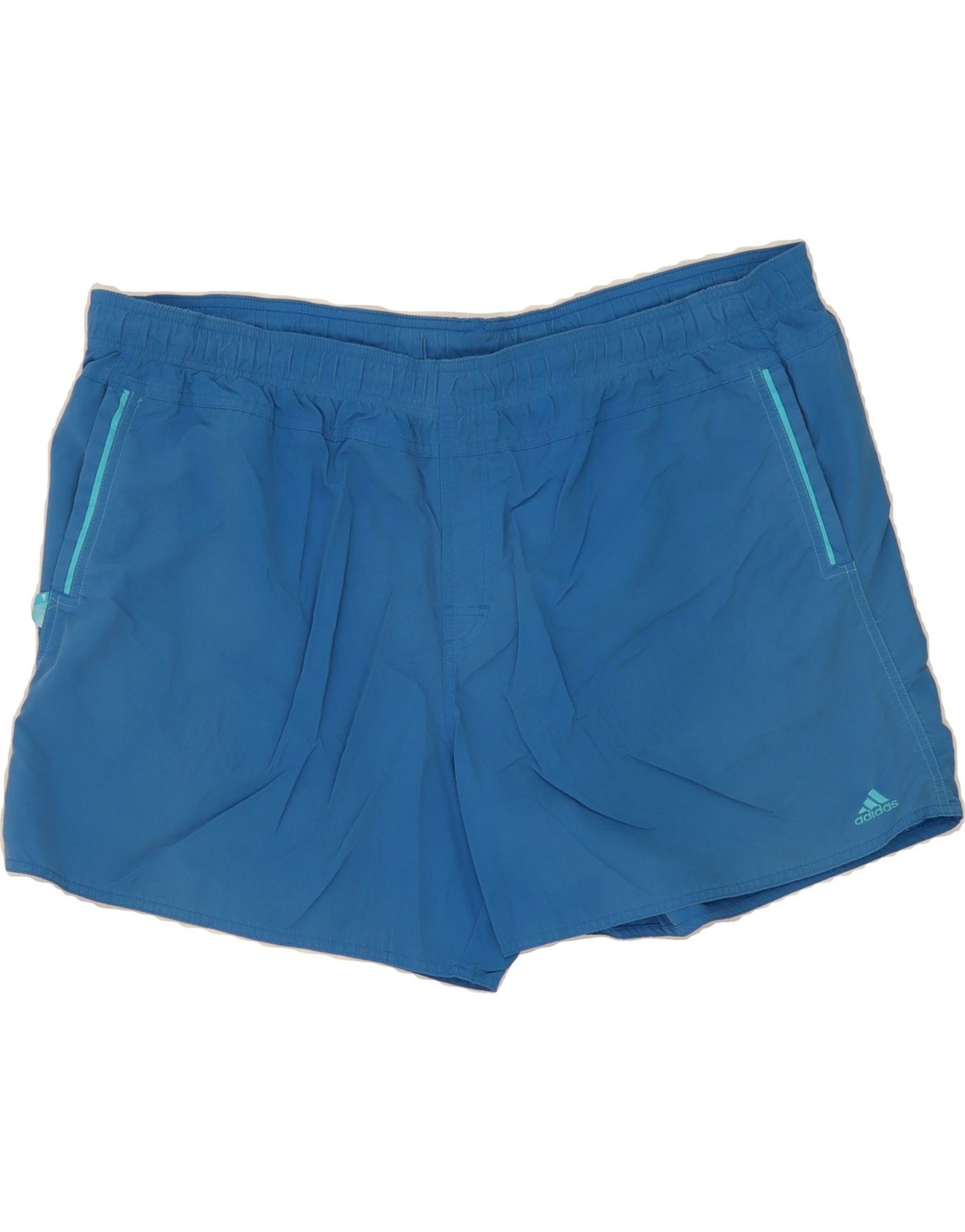ADIDAS Mens Sport Shorts 2XL Blue Polyamide BJ11
