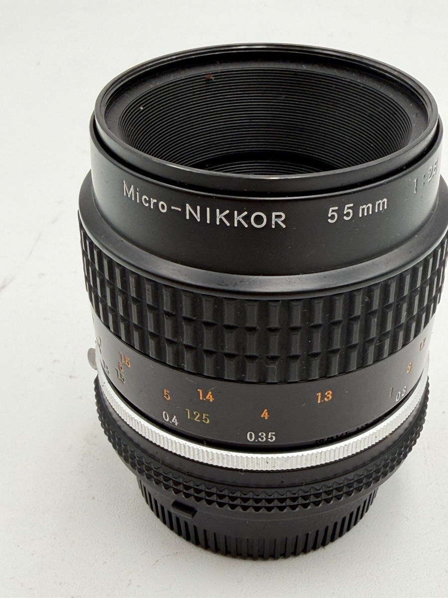 Nikon Micro Nikkor 55mm f/2.8 Lens Ai-s Made in Japan Vintage In