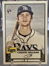 2026 Topps Series 1 CARSON WILLIAMS 1952 Variation SSP Rays RC