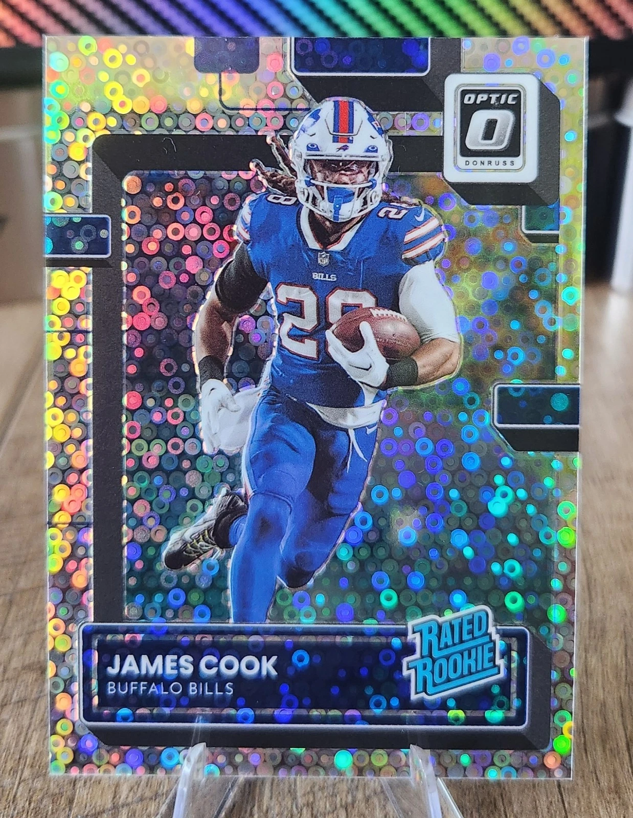2022 Panini Donruss Optic - Rated Rookie James Cook #215 Silver Circles /125