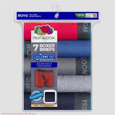 Fruit Of The Loom Boys' Bonus Pack 7 Boxer Briefs - Colors Vary S SEE DEAL