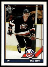 1991-92 O-Pee-Chee !! Bill Berg Rookie New York Islanders #122