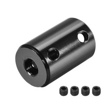 6mm to 12mm Rigid Coupling L25mm x D16mm Aluminum Alloy Shaft Coupler Red