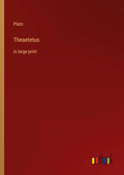Plato | Theaetetus | Taschenbuch | Englisch (2022) | In Large Print-image