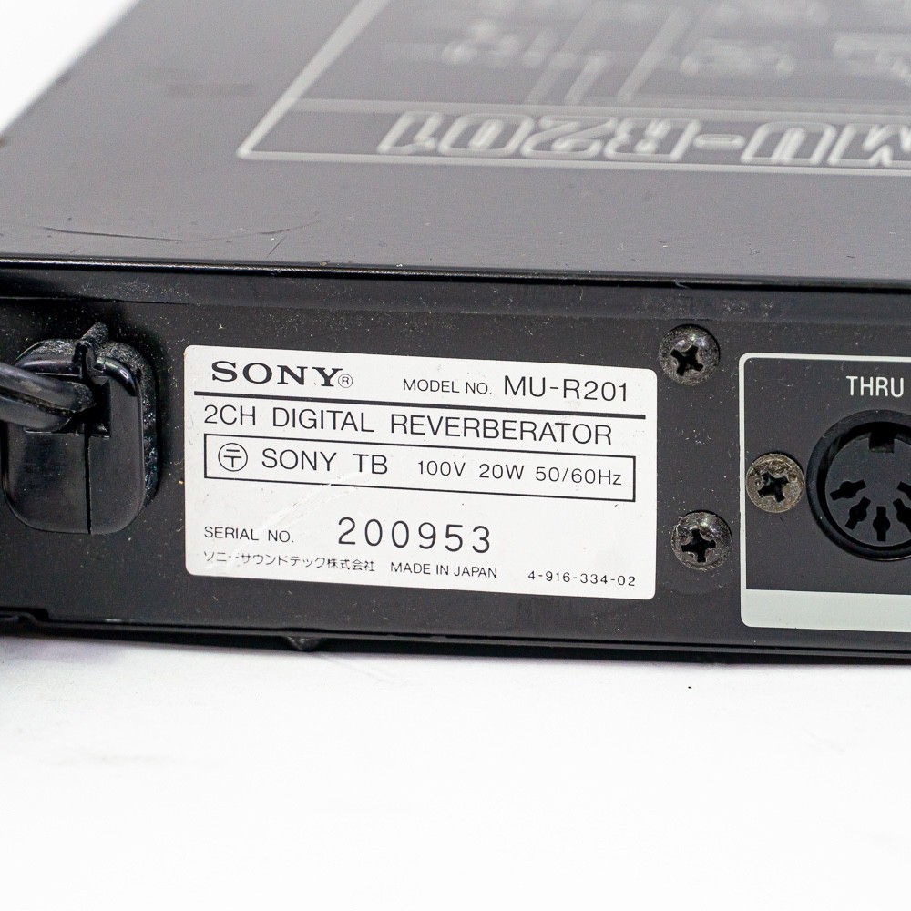 Sony MU-R201 アナログリバーブ Sony MU-R201 Stereo Digital Reverb Rackmount – Vintage | eBay