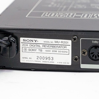 Sony MU-R201 Stereo Digital Reverb Rackmount – Vintage | eBay