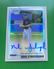 Noah Syndergaard 2010 Bowman Draft Chrome RC Refractor Auto #BDPP75 LTD #245/500