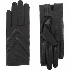 Isotoner Women's Fleece Unlined Stretch Classics Winter Gloves - One Size, Black