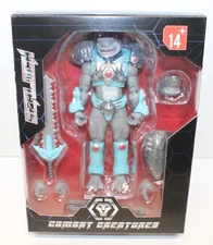 Combat Creatures Sealock Shark 6.5" Figure by Morphonauts Battle Beasts - New