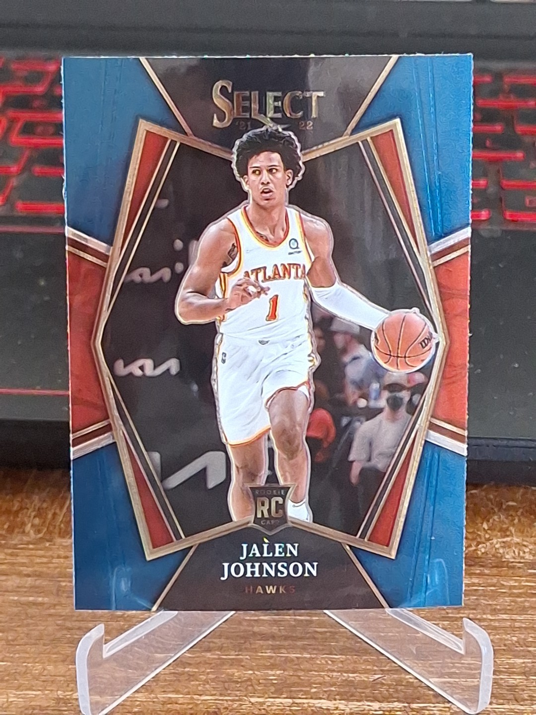 2021-22 Panini Select #200 Jalen Johnson Blue (Retail) Rookie Atlanta Hawks