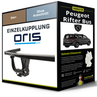 Starre AnhäNgerkupplung für Peugeot Rifter Bus 08.2018-Jetzt Typ K9 Oris NEU
