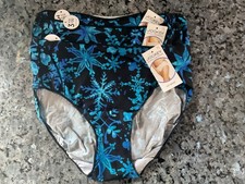 Jockey No Panty Line Promise Blue Snowflake Hip Brief -7-Set of 3- NWT