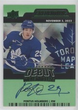 2023-24 Upper Deck Credentials Green 9/25 Pontus Holmberg #DTAA-PH Auto 0o5t