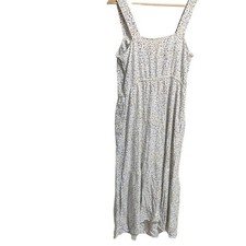 Amazon Essentials Women's Floral Maxi Dress Smocked Waist Sleeveless Medium