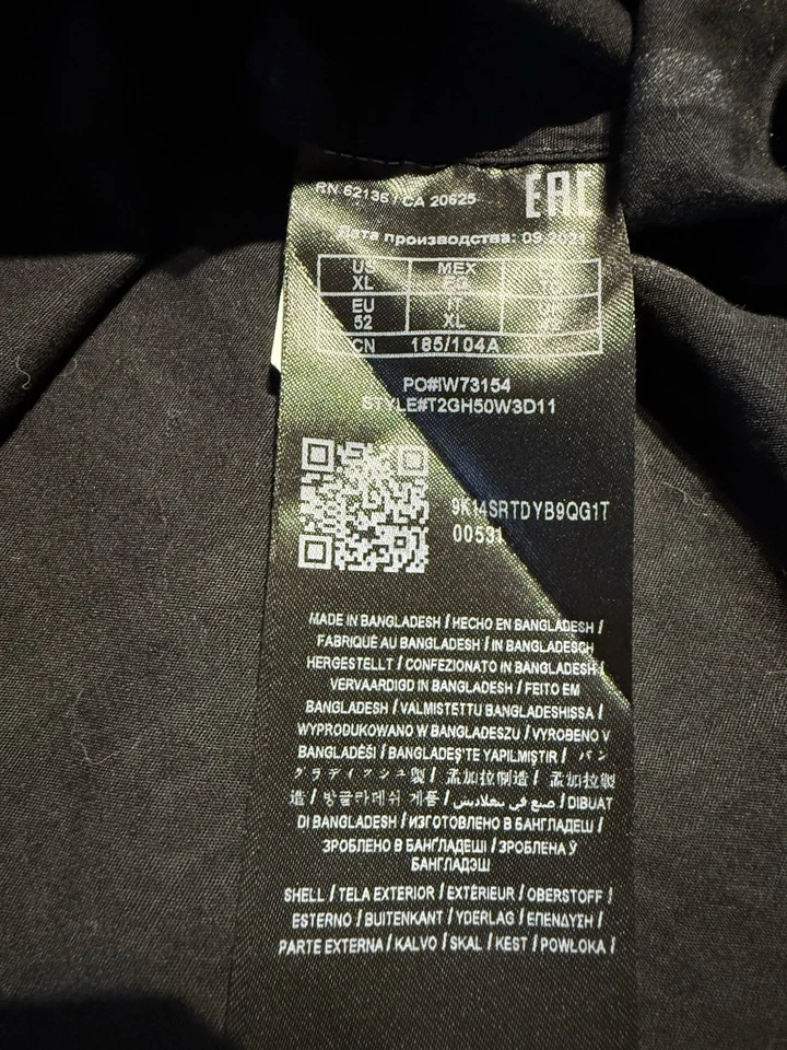 Camisa Guess Negra con Botones Manga Corta Vestido Top Logo Cuello Jóvenes Niños XL Foto 4 de 4