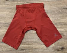 Air Jordan Elite Compression Shorts MADE IN USA 433150-698 Crimson Red Size M