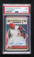 2020 Topps Finest Flashbacks Refractor 16/20 Victor Robles PSA 9 MINT Auto 2p7