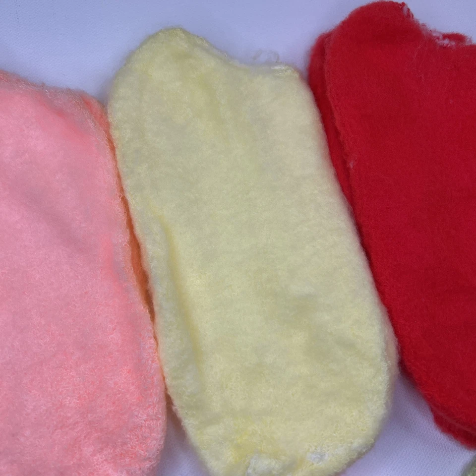 Lote de 6 calcetines botín difusos de colección nuevos años 80 90 multicolor corte bajo acrílico acogedor Foto 3 de 4