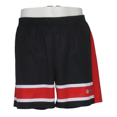 Erima, Sportshorts, Größe: 54, Schwarz/Rot/Weiß, Baumwolle/Polyester #tey