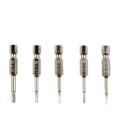 5 Stück  Set Magnetische Dreieck Kopf Schraubendreher Bits Stahl 1 4 Kit Neu